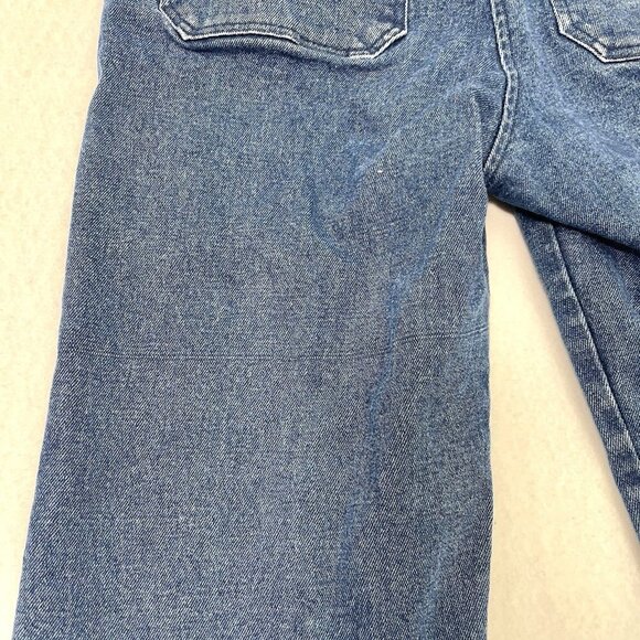 Loup Straight Leg Button Fly Stretch Denim Jeans Medium Blue Wash size XS - Picture 8 of 10